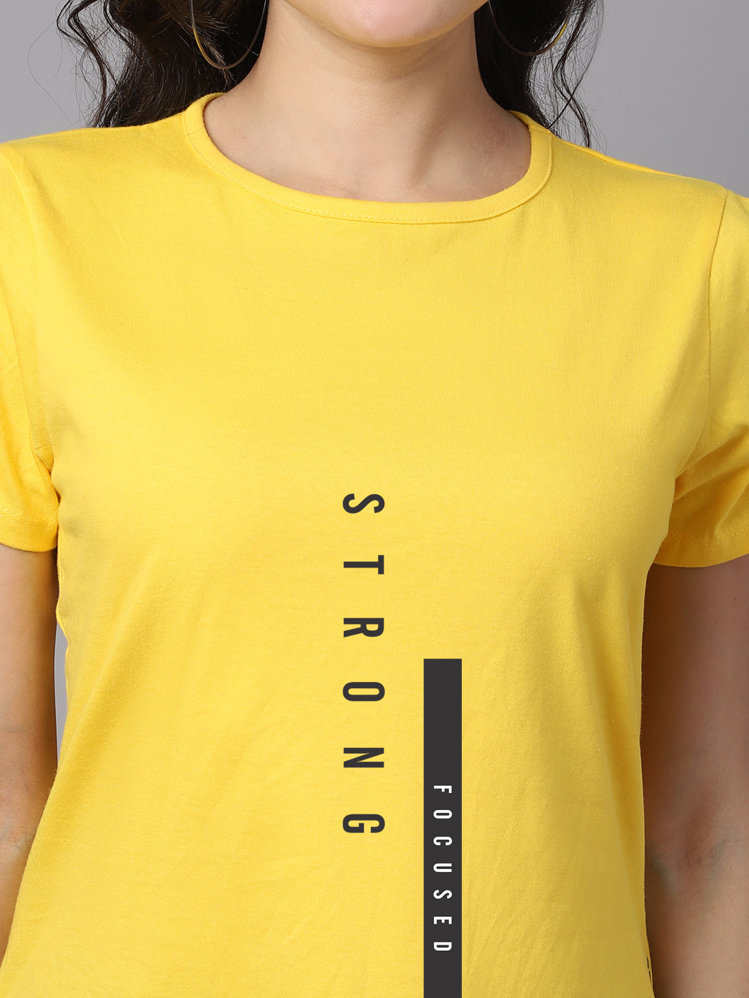 Women Slit Sleeves Strong Pure Cotton T-Shirt - Friskers