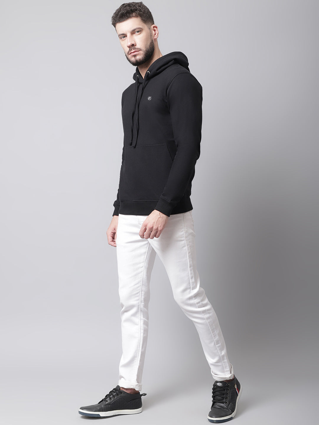 Men's Full Sleeves Casual Hoody T-shirt - Friskers