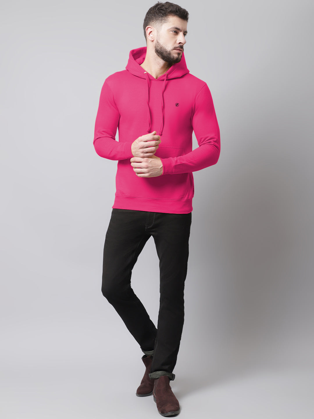 Men's Full Sleeves Casual Hoody T-shirt - Friskers