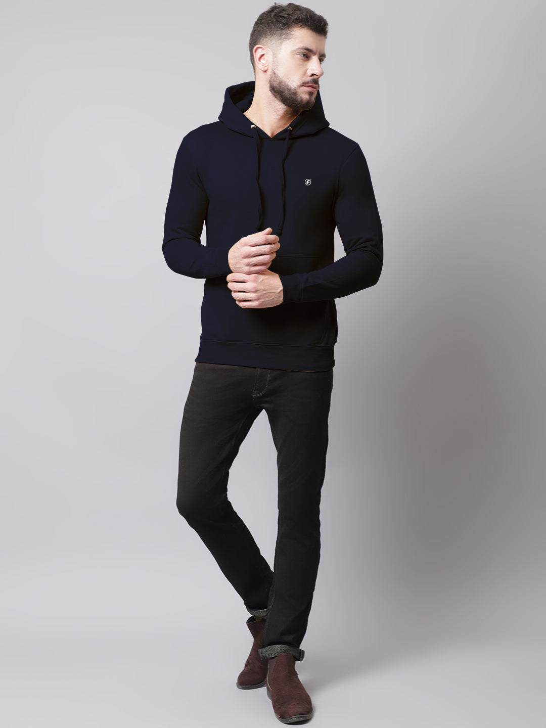 Men's Full Sleeves Casual Hoody T-shirt - Friskers