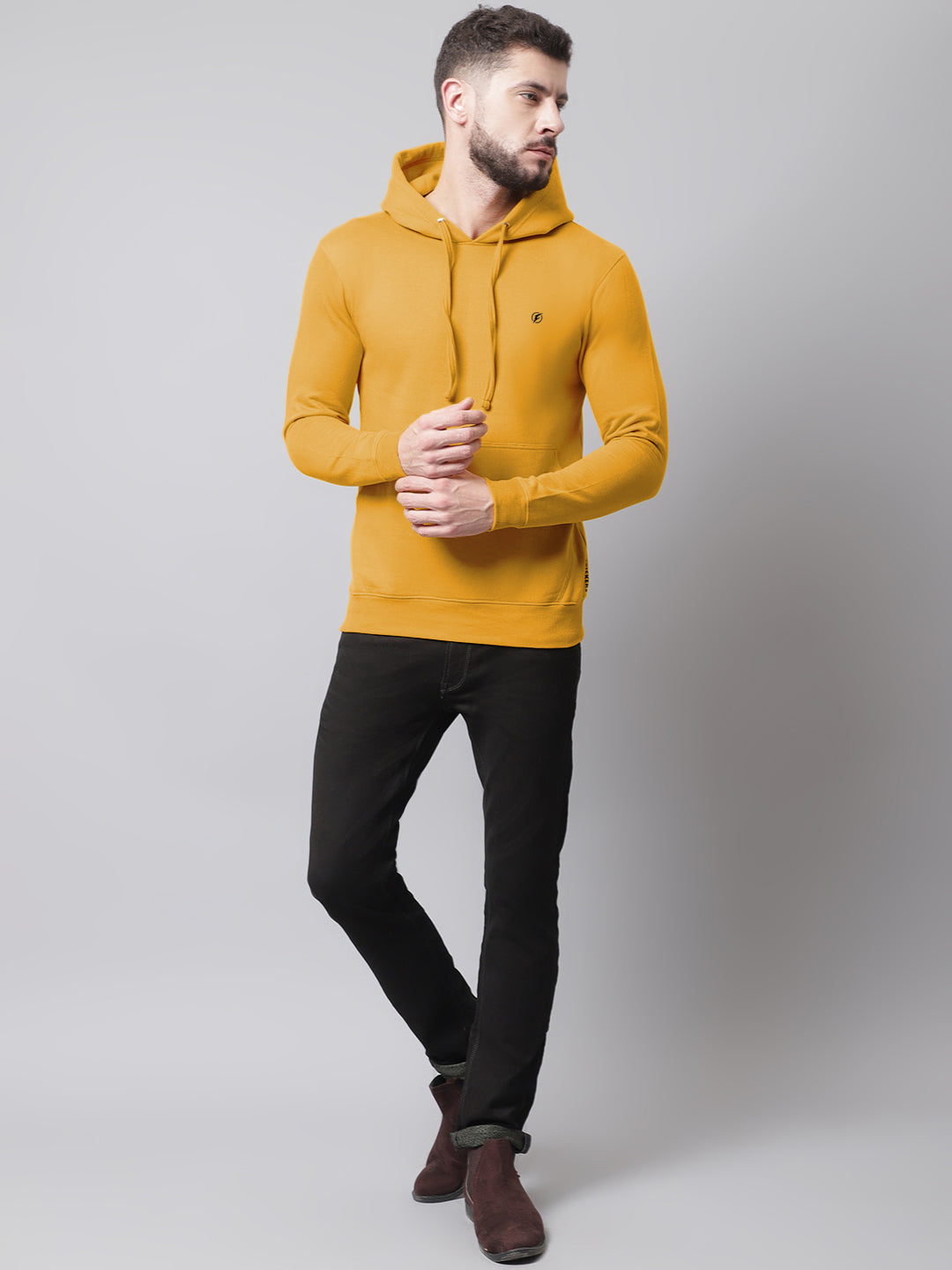 Men's Full Sleeves Casual Hoody T-shirt - Friskers