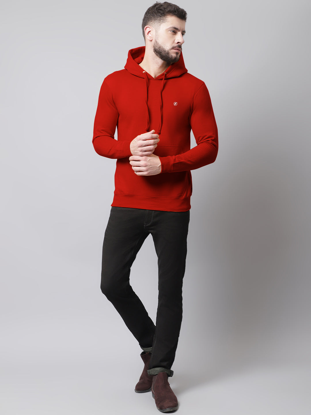 Men's Full Sleeves Casual Hoody T-shirt - Friskers