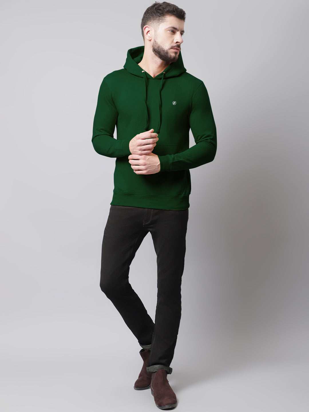 Men's Full Sleeves Casual Hoody T-shirt - Friskers