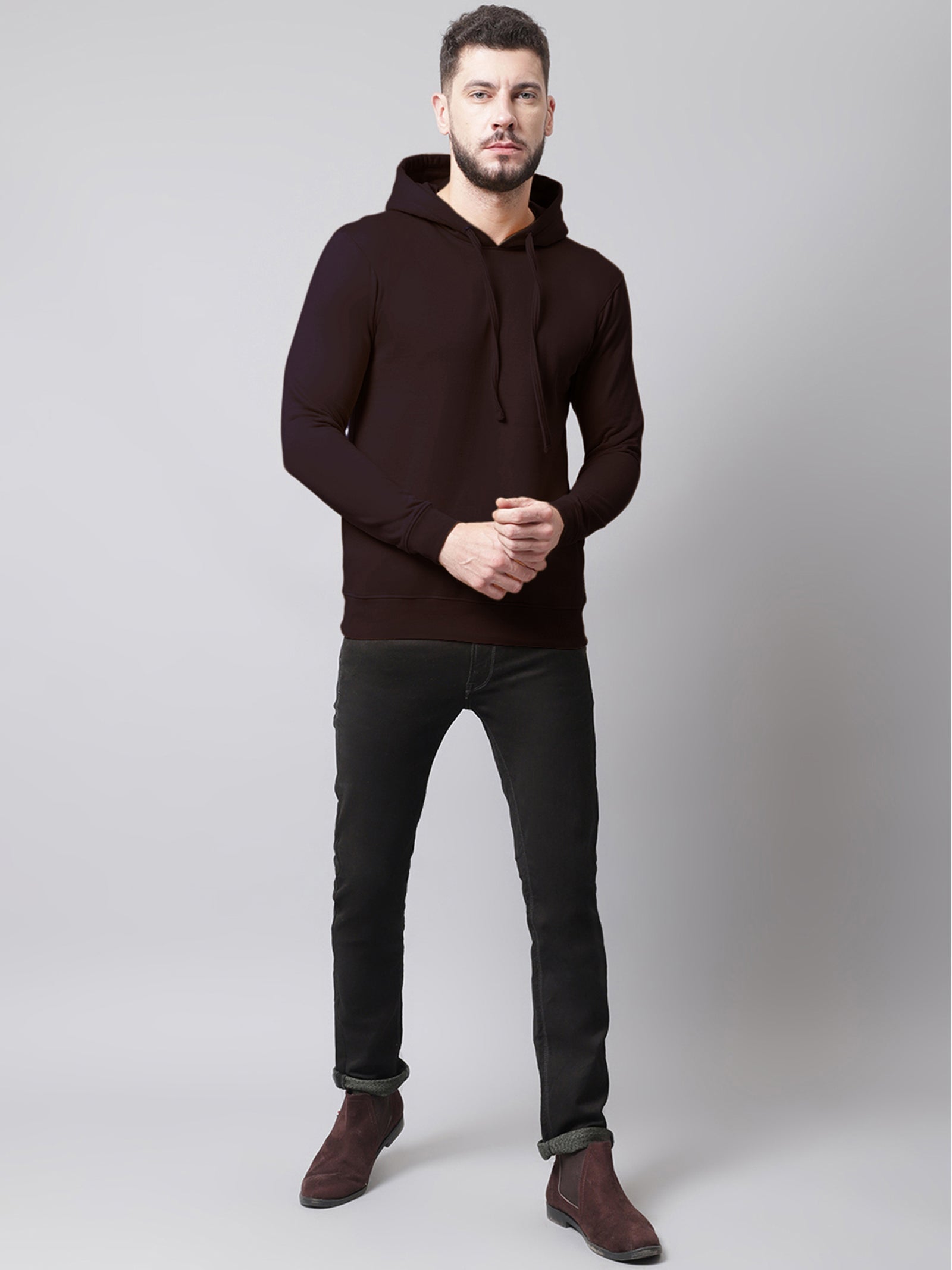 Men's Full Sleeves Casual Hoody T-shirt - Friskers