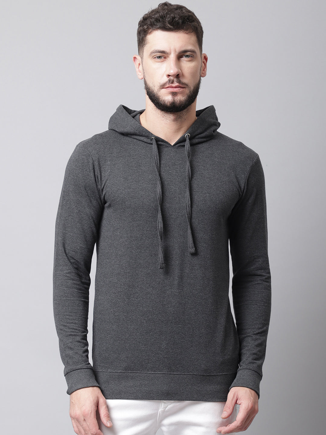 Men's Full Sleeves Casual Hoody T-shirt - Friskers