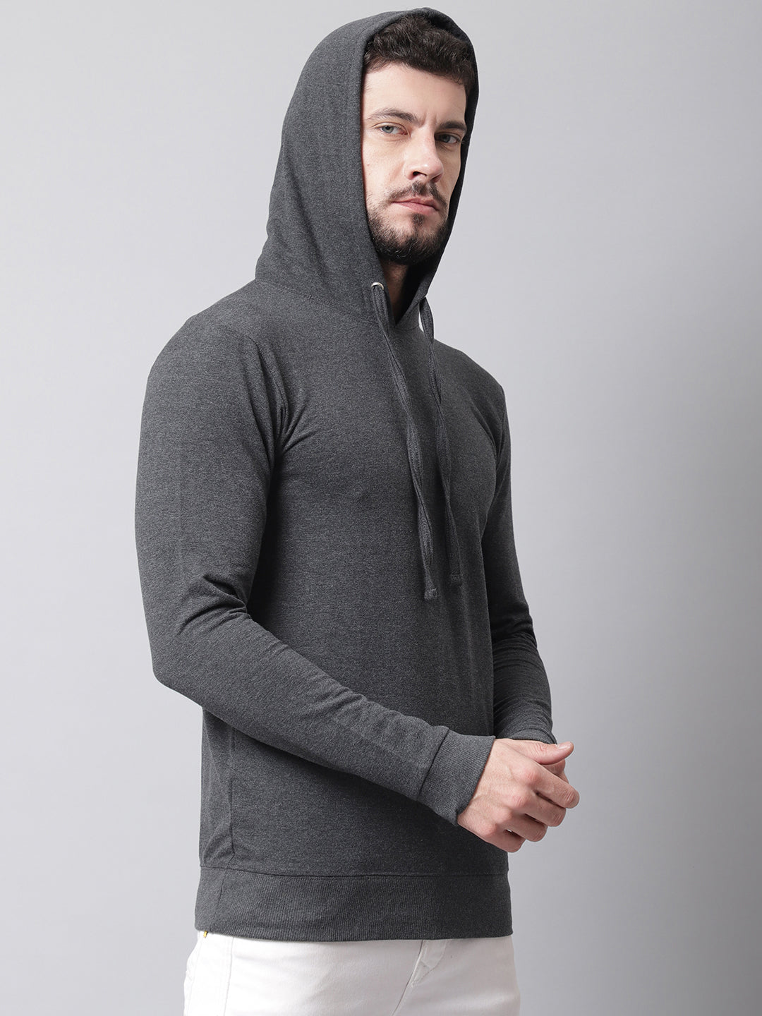 Men's Full Sleeves Casual Hoody T-shirt - Friskers