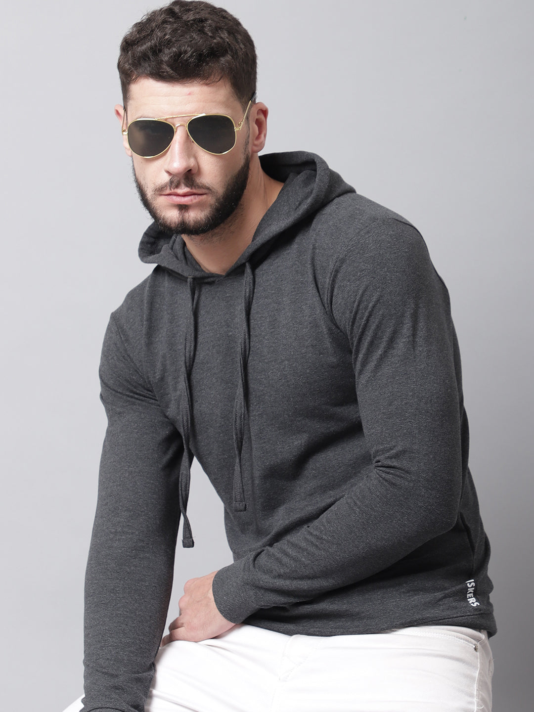 Men's Full Sleeves Casual Hoody T-shirt - Friskers