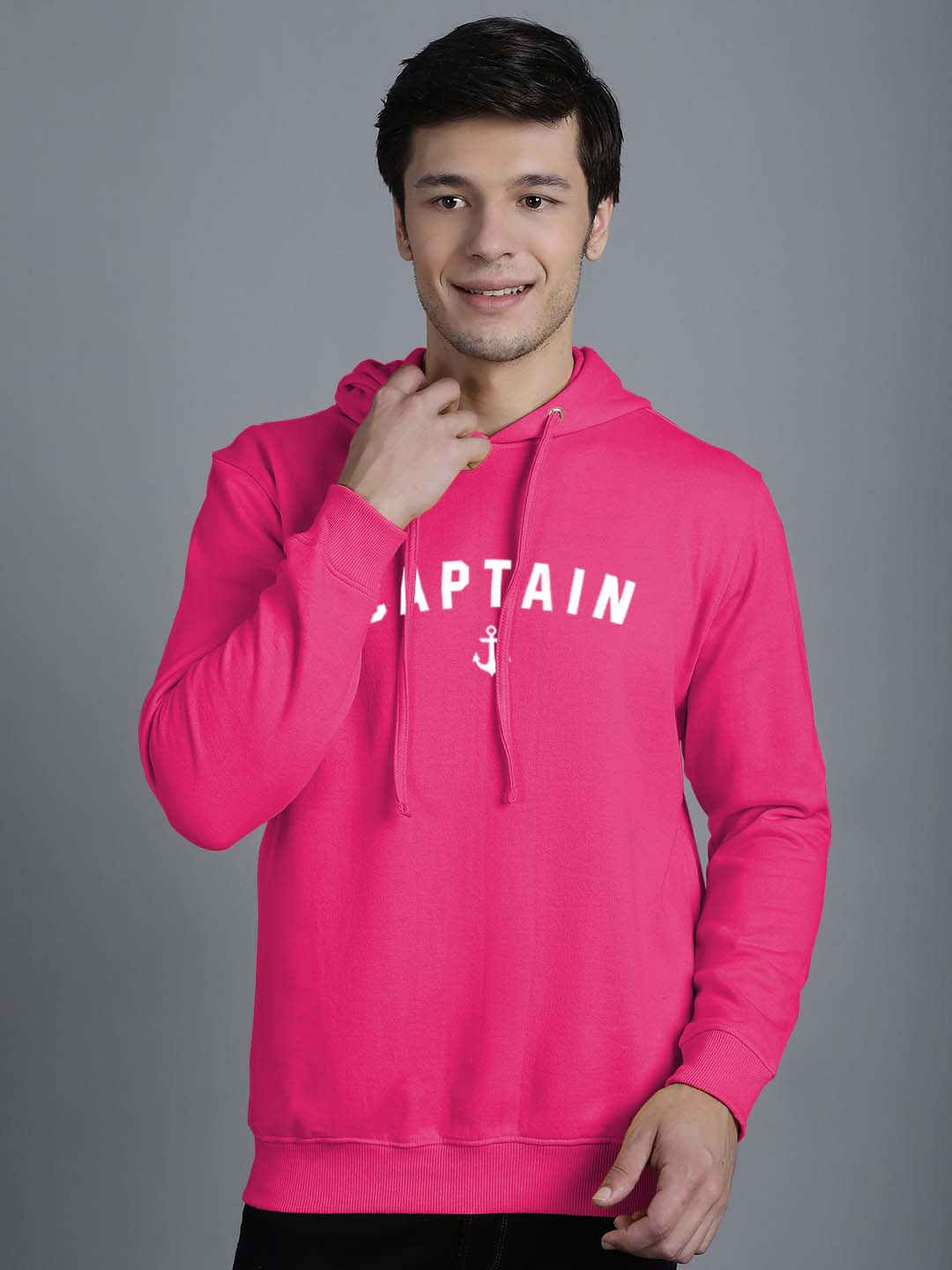 Men's Captain Full Sleeves Hoody T-Shirt - Friskers