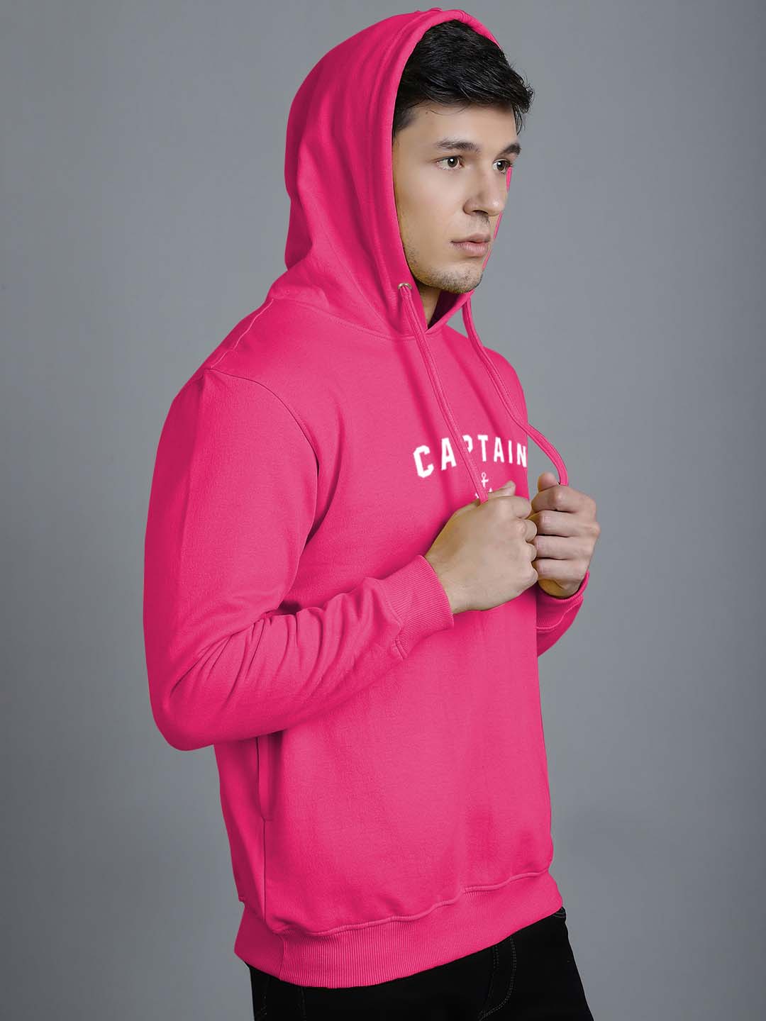 Men's Captain Full Sleeves Hoody T-Shirt - Friskers