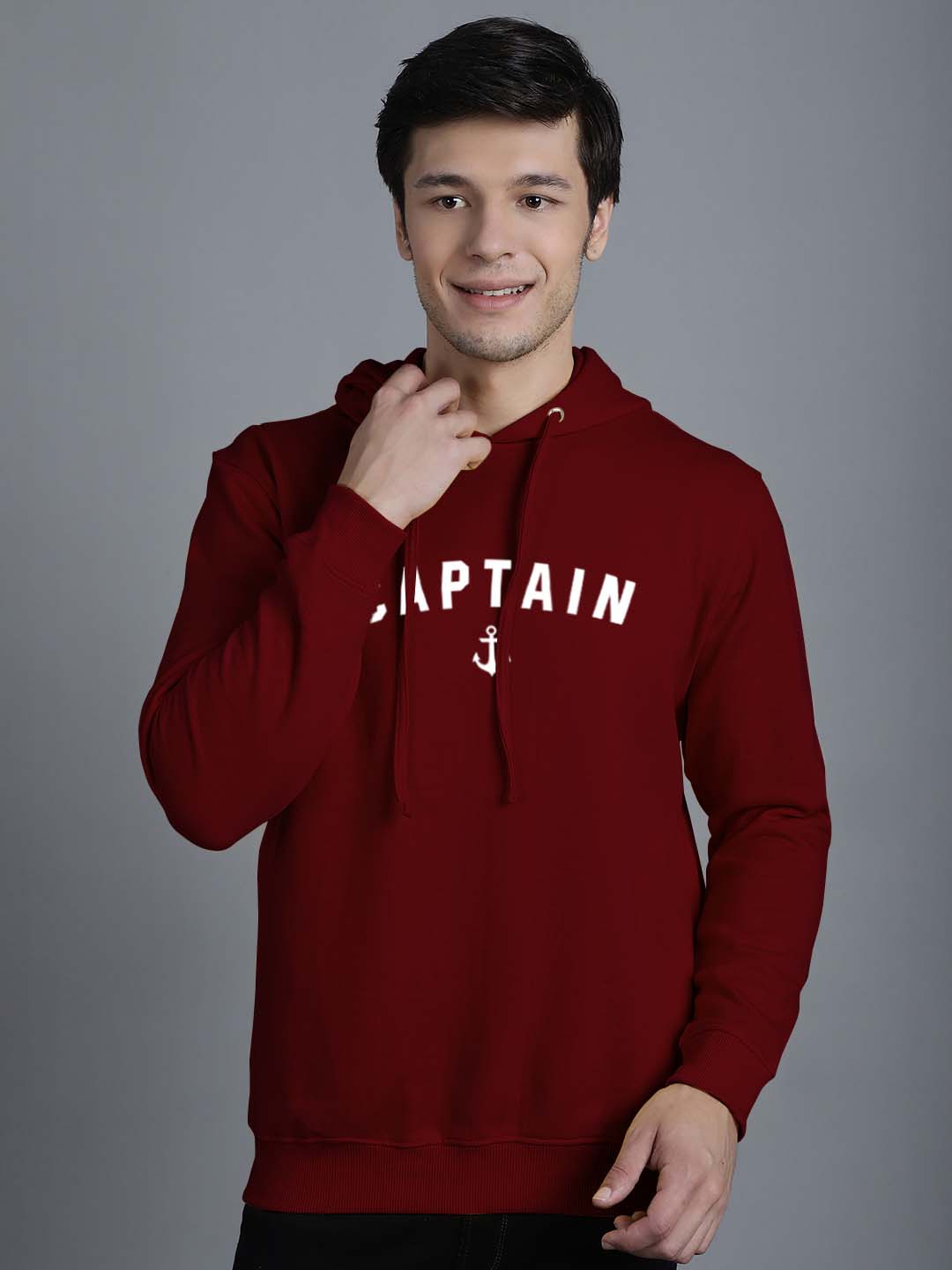 Men's Captain Full Sleeves Hoody T-Shirt - Friskers