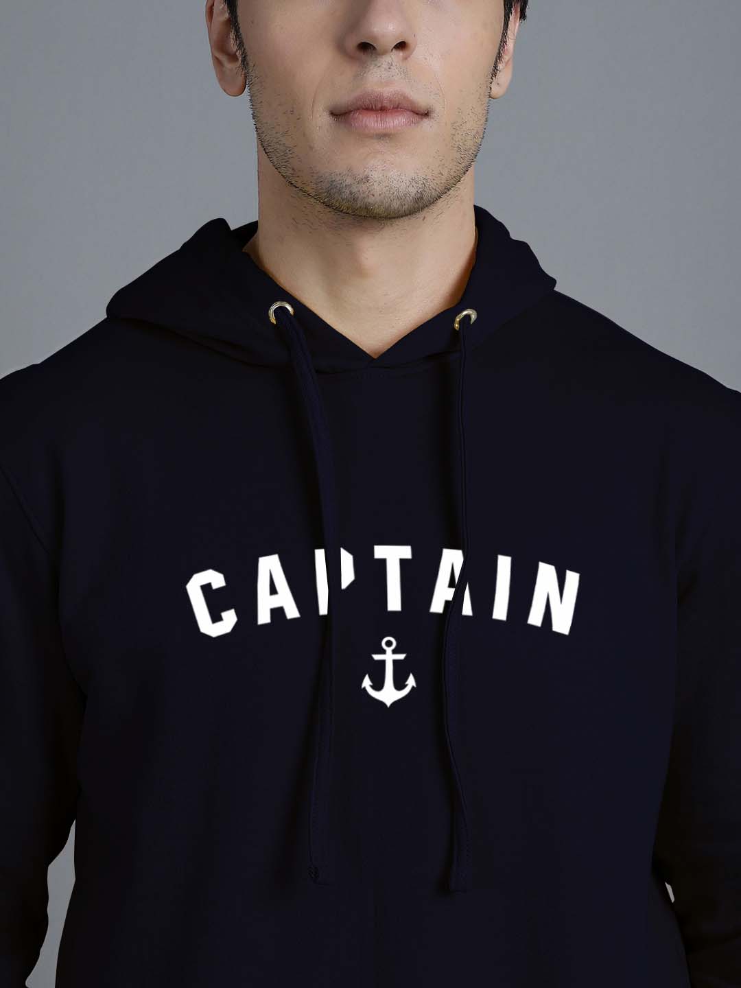 Men's Captain Full Sleeves Hoody T-Shirt - Friskers