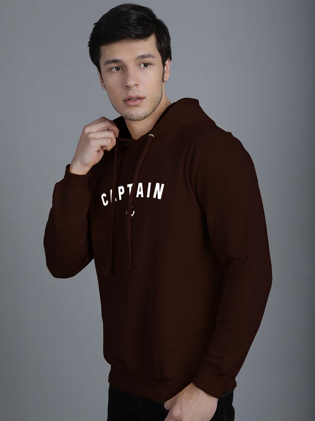 Men's Captain Full Sleeves Hoody T-Shirt - Friskers