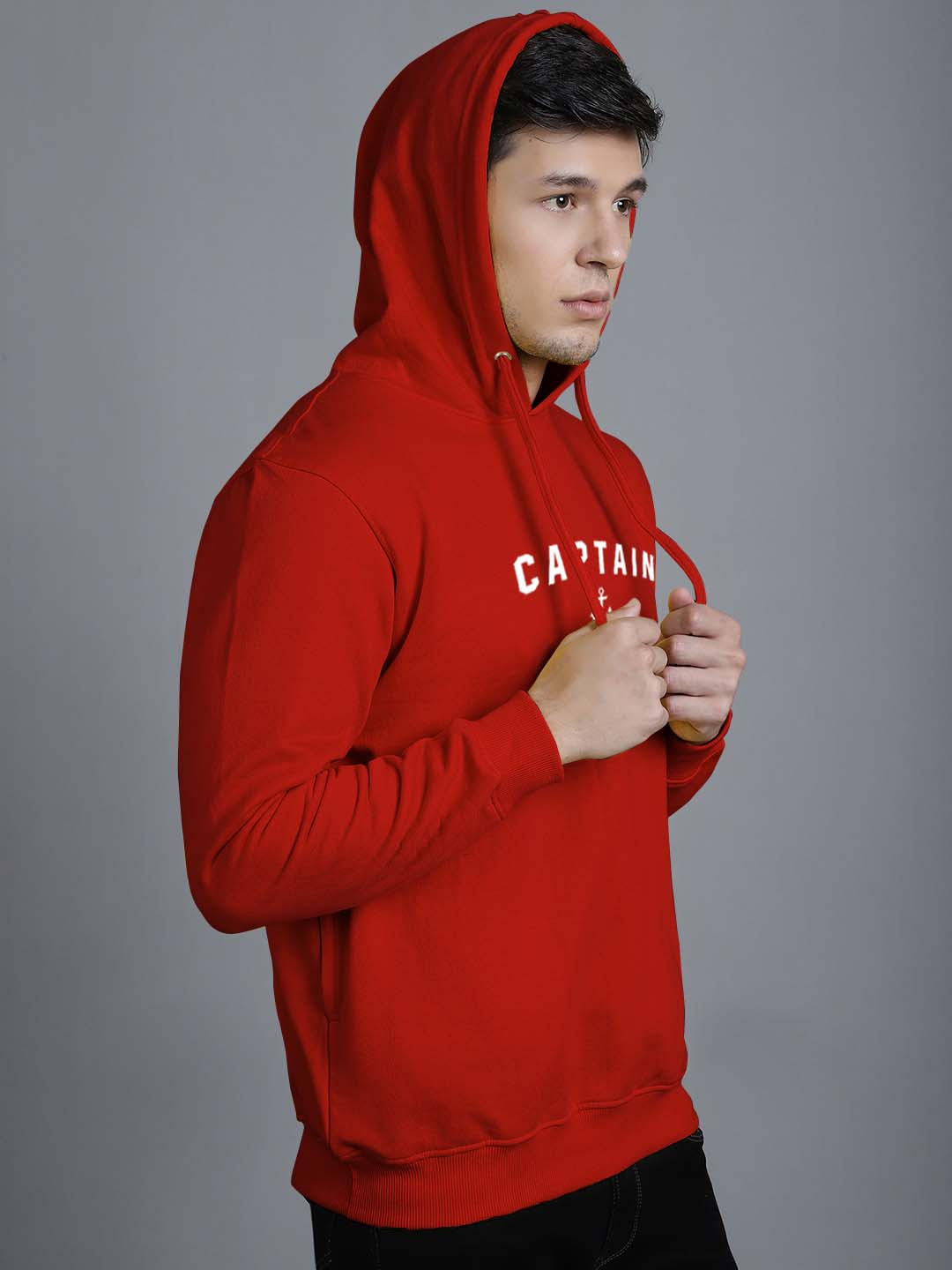Men's Captain Full Sleeves Hoody T-Shirt - Friskers