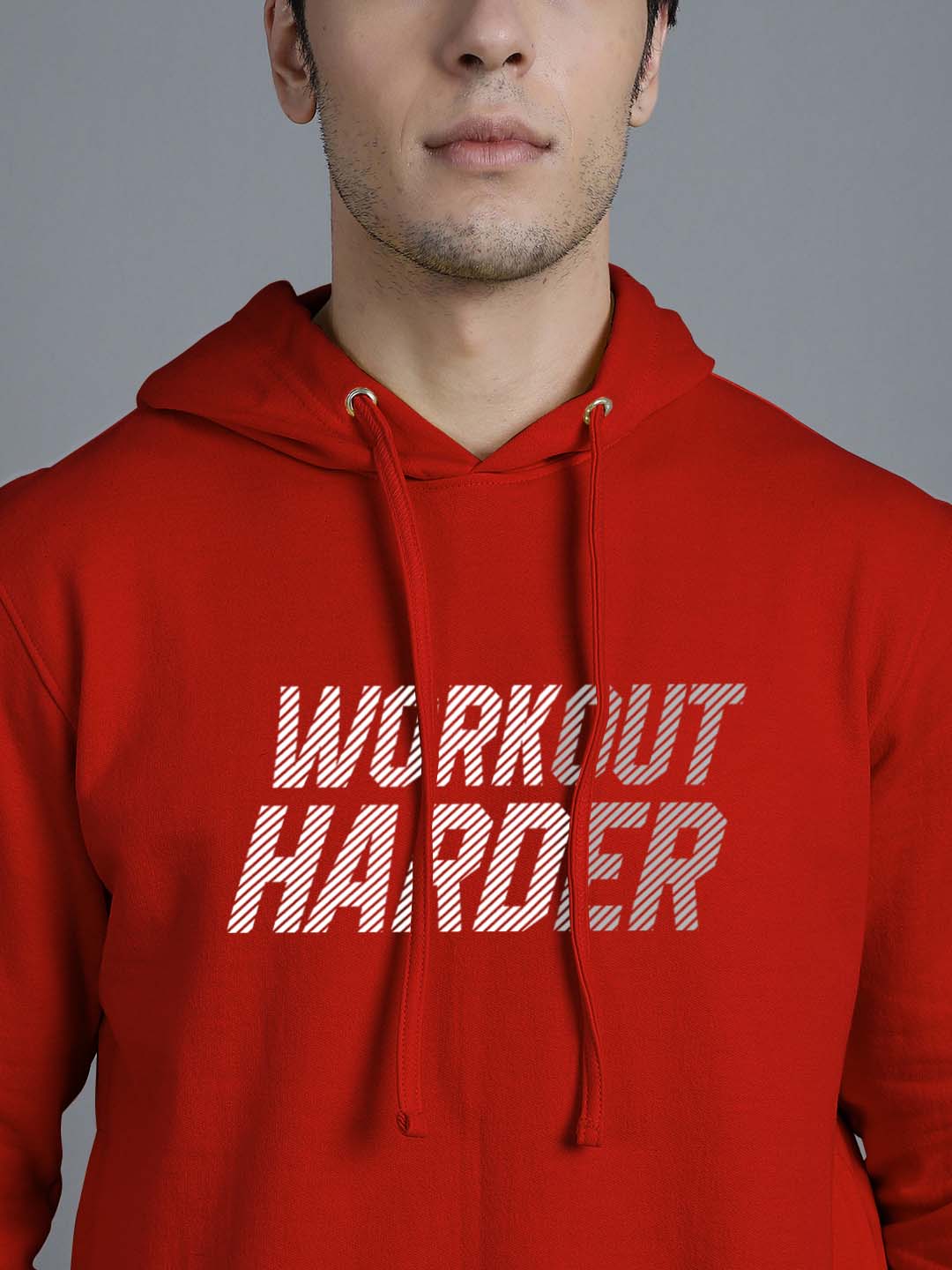 Men's Workout Harder Full Sleeves Hoody T-Shirt - Friskers