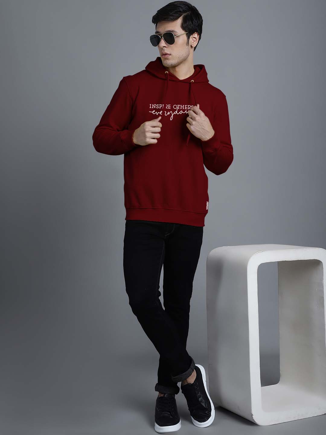 Men's Inspire Others Everyday Full Sleeves Hoody T-Shirt - Friskers