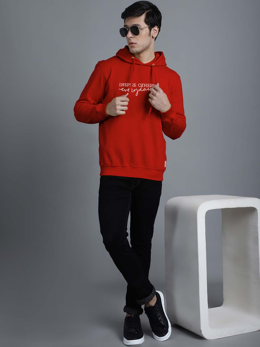 Men's Inspire Others Everyday Full Sleeves Hoody T-Shirt - Friskers