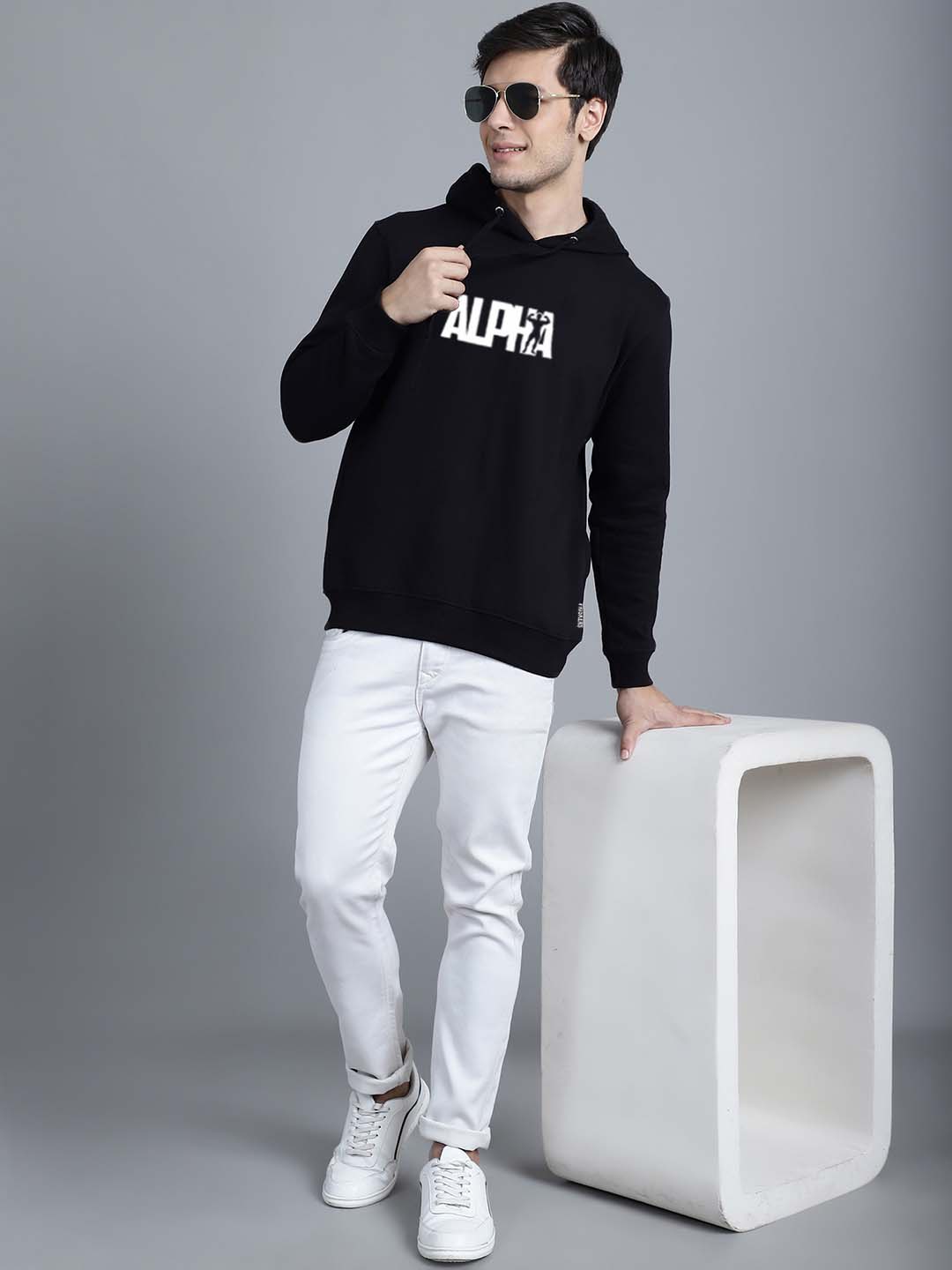 Men's Alpha Full Sleeves Hoody T-Shirt - Friskers