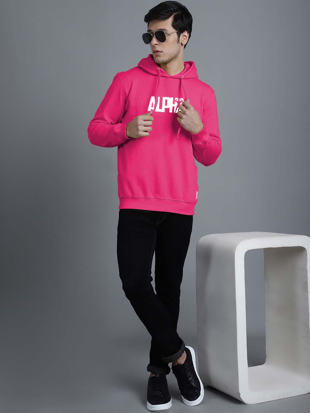 Men's Alpha Full Sleeves Hoody T-Shirt - Friskers