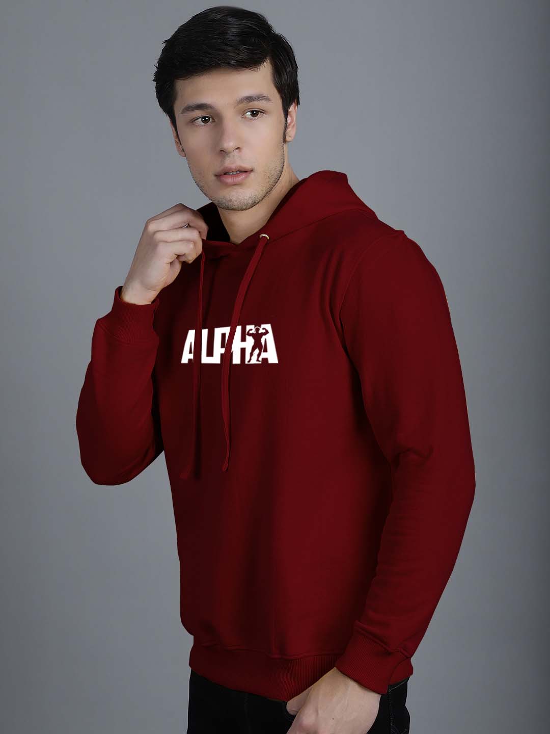 Men's Alpha Full Sleeves Hoody T-Shirt - Friskers