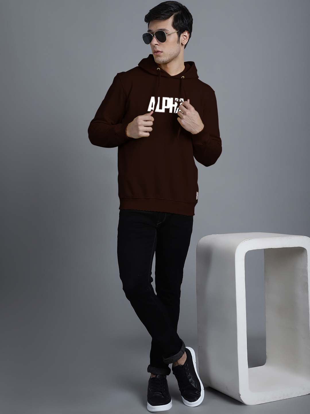 Men's Alpha Full Sleeves Hoody T-Shirt - Friskers