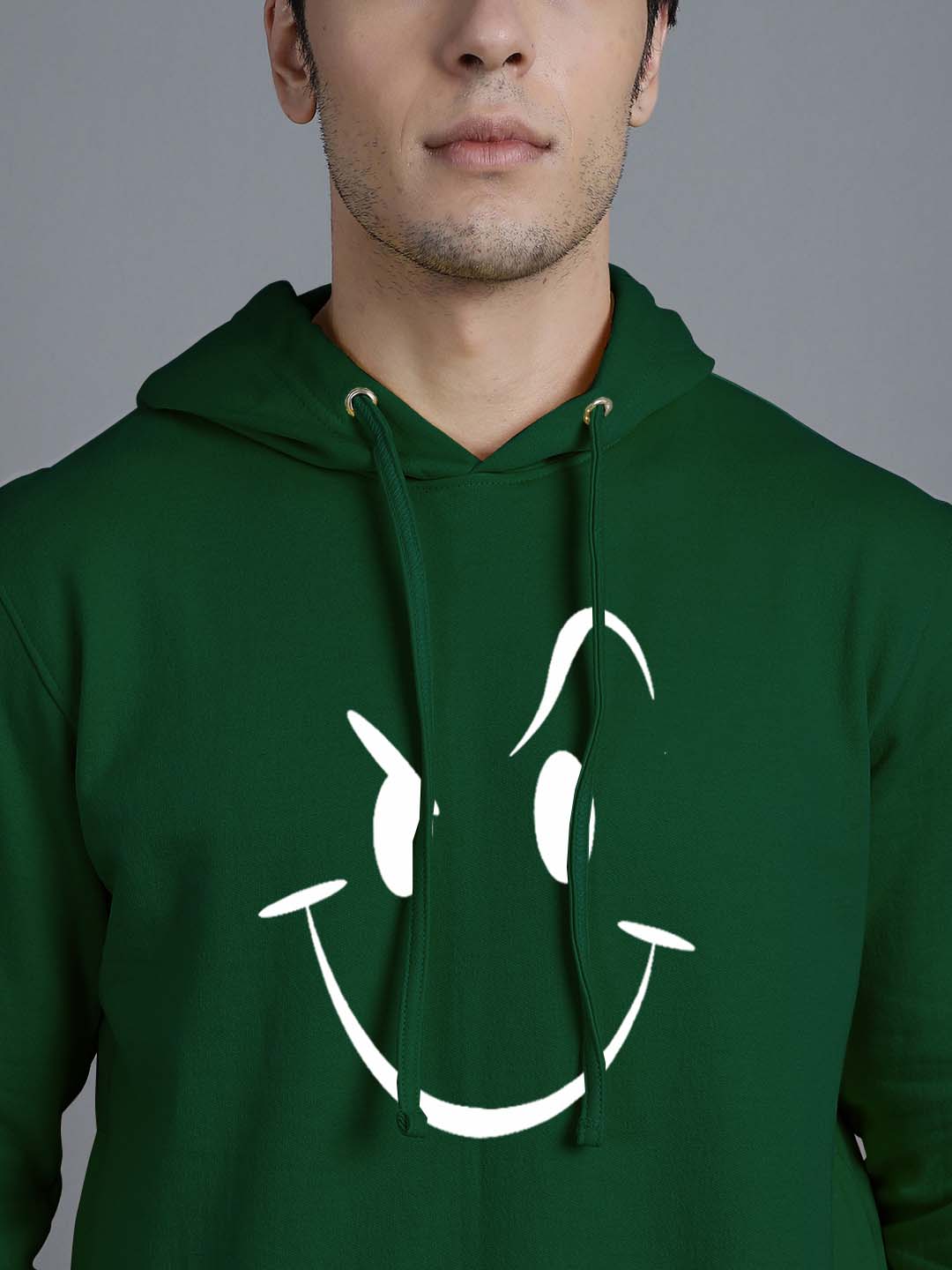 Men's Smiley Full Sleeves Hoody T-Shirt - Friskers