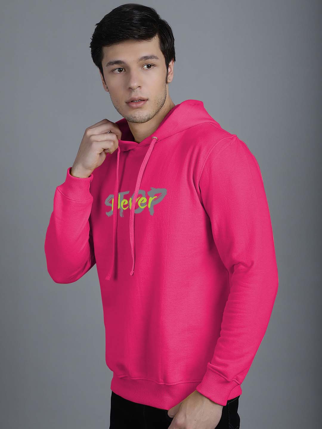 Men's Never Stop Full Sleeves Hoody T-Shirt - Friskers