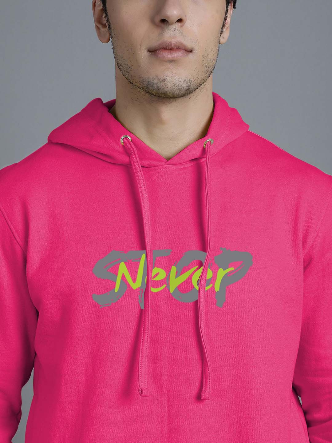 Men's Never Stop Full Sleeves Hoody T-Shirt - Friskers