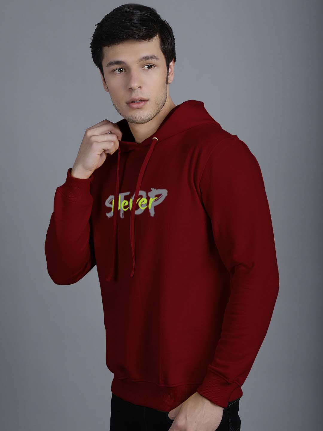 Men's Never Stop Full Sleeves Hoody T-Shirt - Friskers