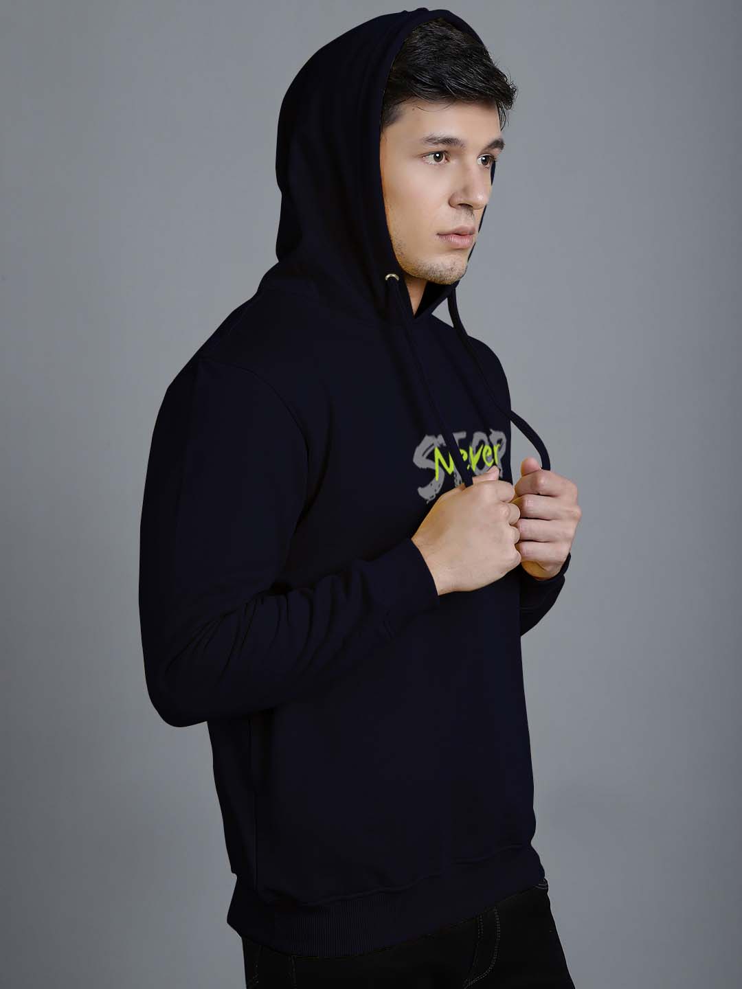 Men's Never Stop Full Sleeves Hoody T-Shirt - Friskers