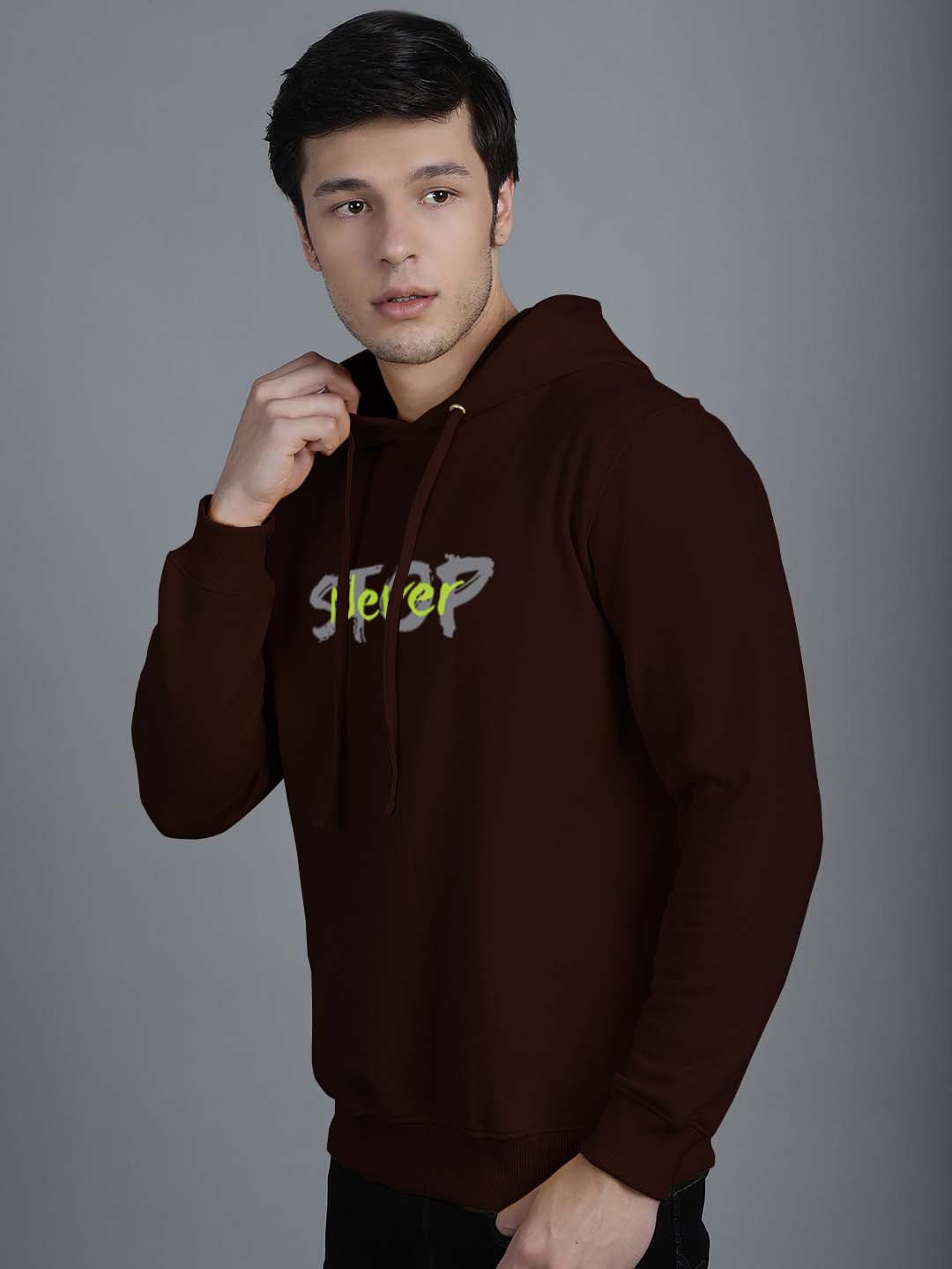 Men's Never Stop Full Sleeves Hoody T-Shirt - Friskers
