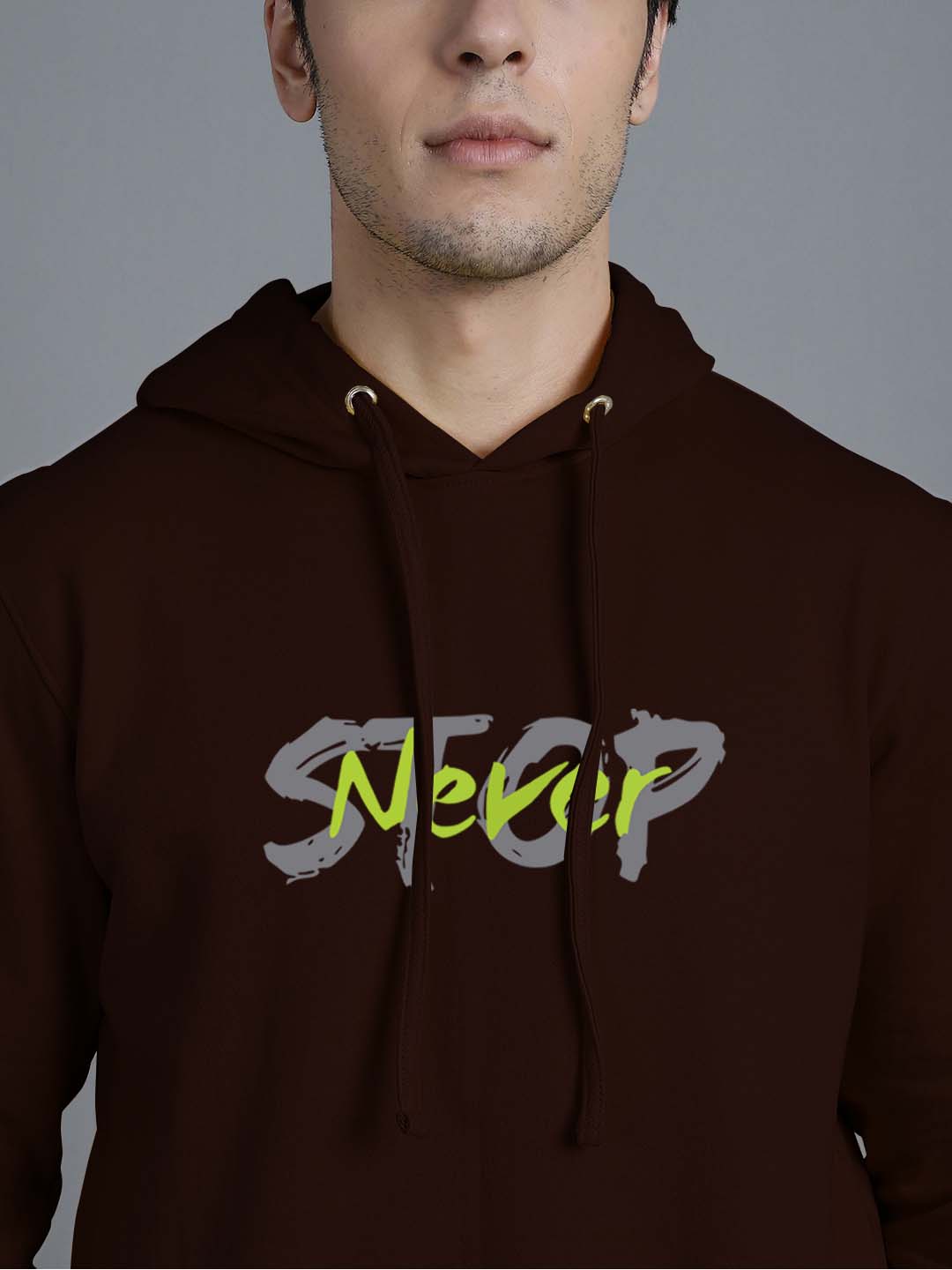 Men's Never Stop Full Sleeves Hoody T-Shirt - Friskers