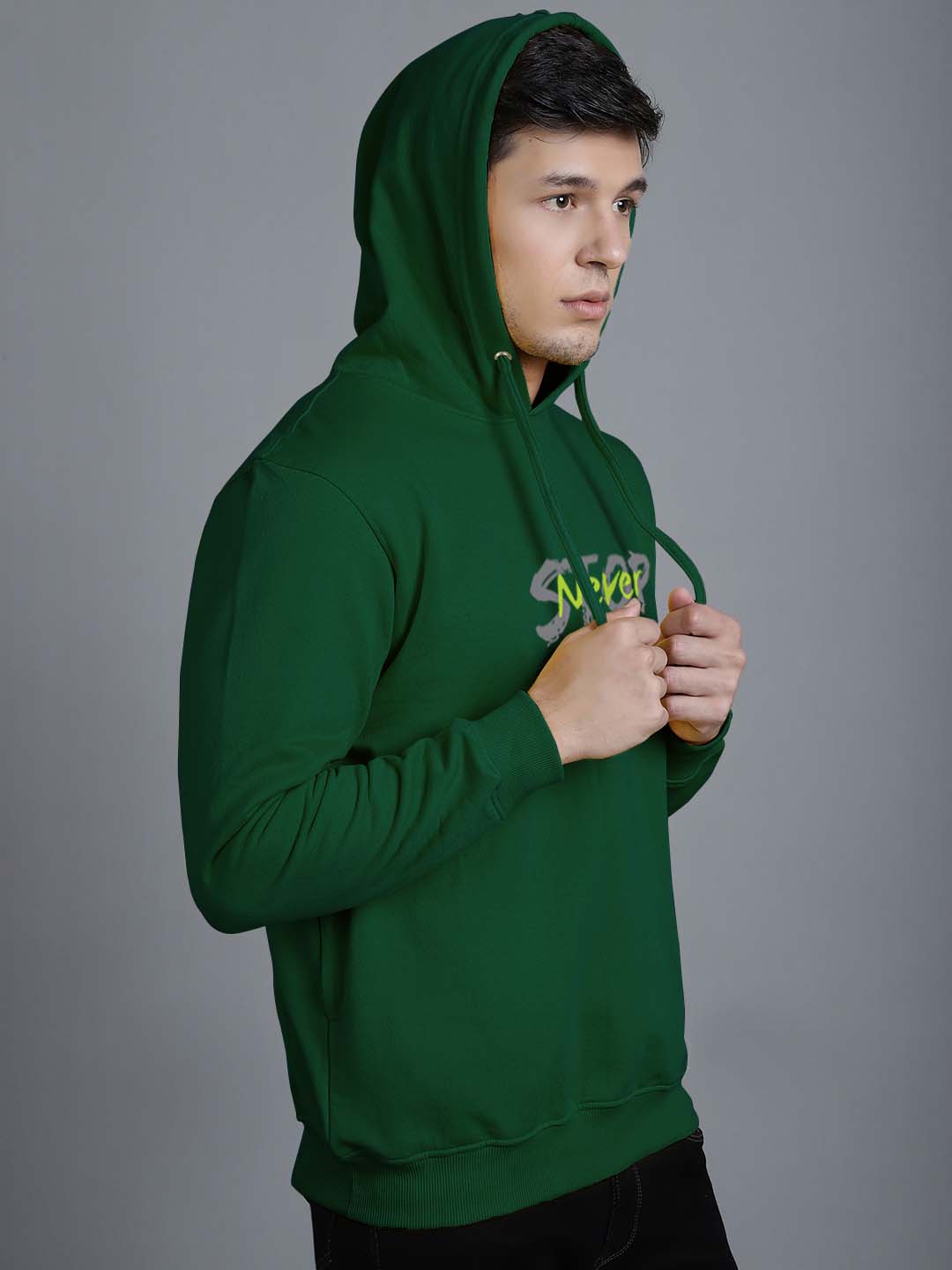 Men's Never Stop Full Sleeves Hoody T-Shirt - Friskers