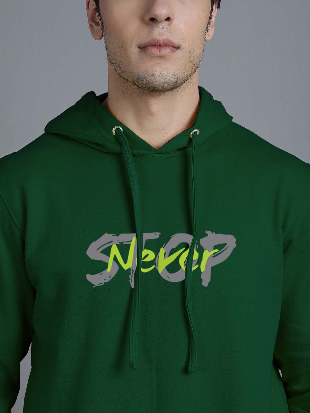 Men's Never Stop Full Sleeves Hoody T-Shirt - Friskers