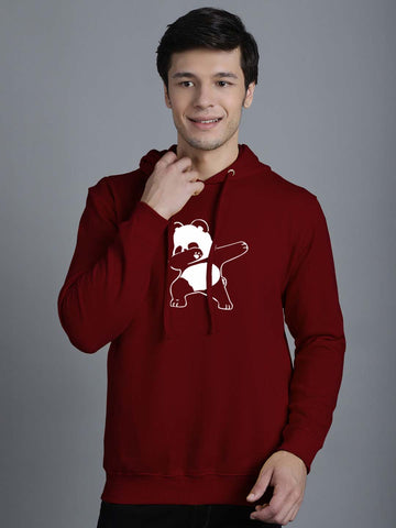 Men's Dancing Panda Full Sleeves Hoody T-Shirt - Friskers