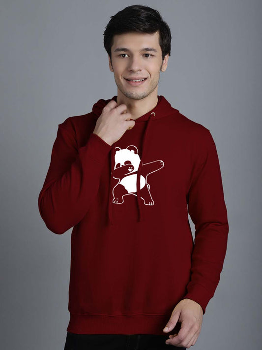 Men's Dancing Panda Full Sleeves Hoody T-Shirt - Friskers