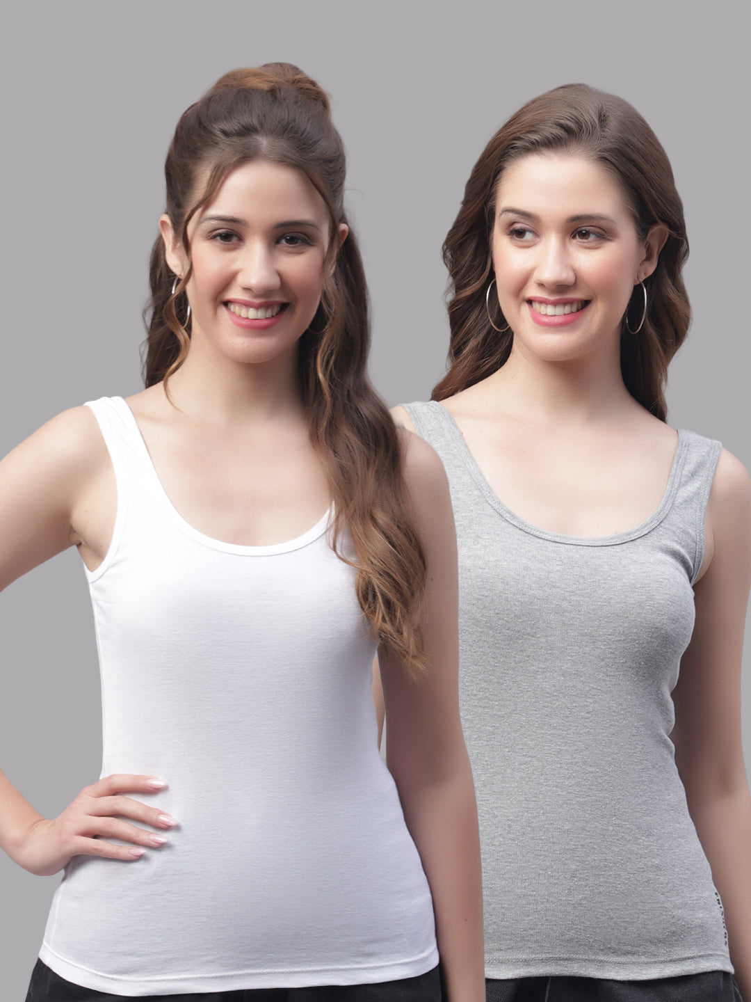 Women Pack Of 2 Regular Tank Top - Friskers