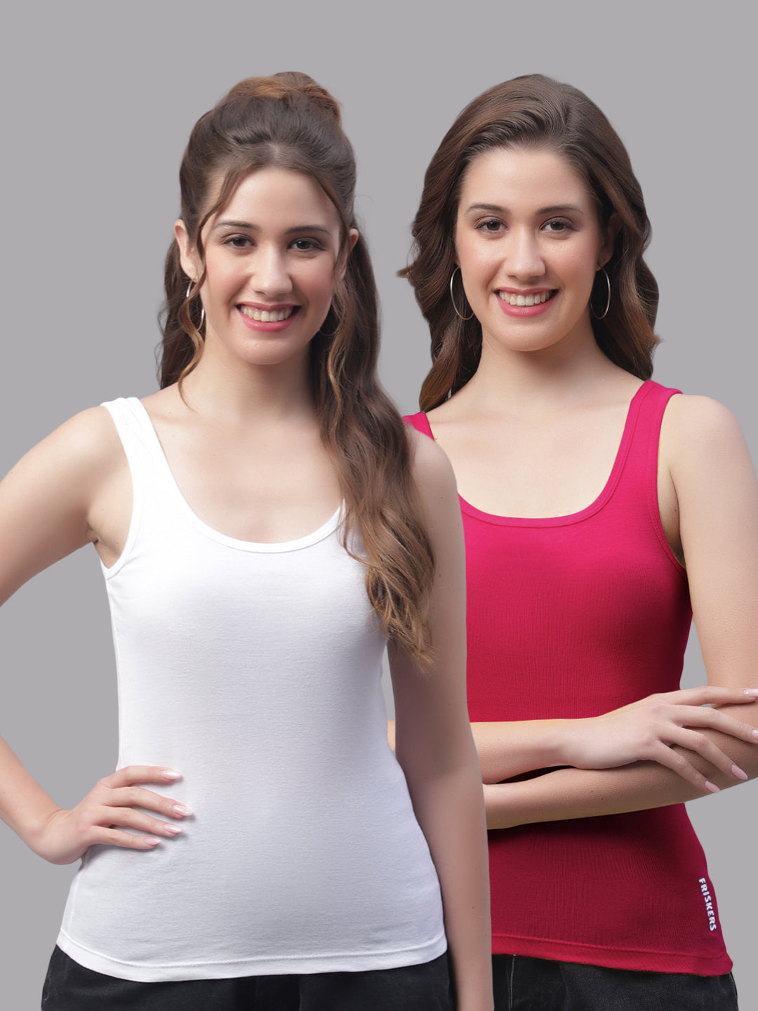 Women Pack Of 2 Regular Tank Top - Friskers