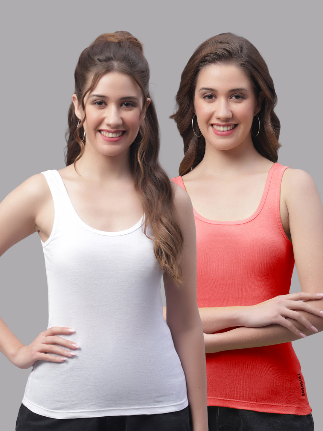 Women Pack Of 2 Regular Tank Top - Friskers