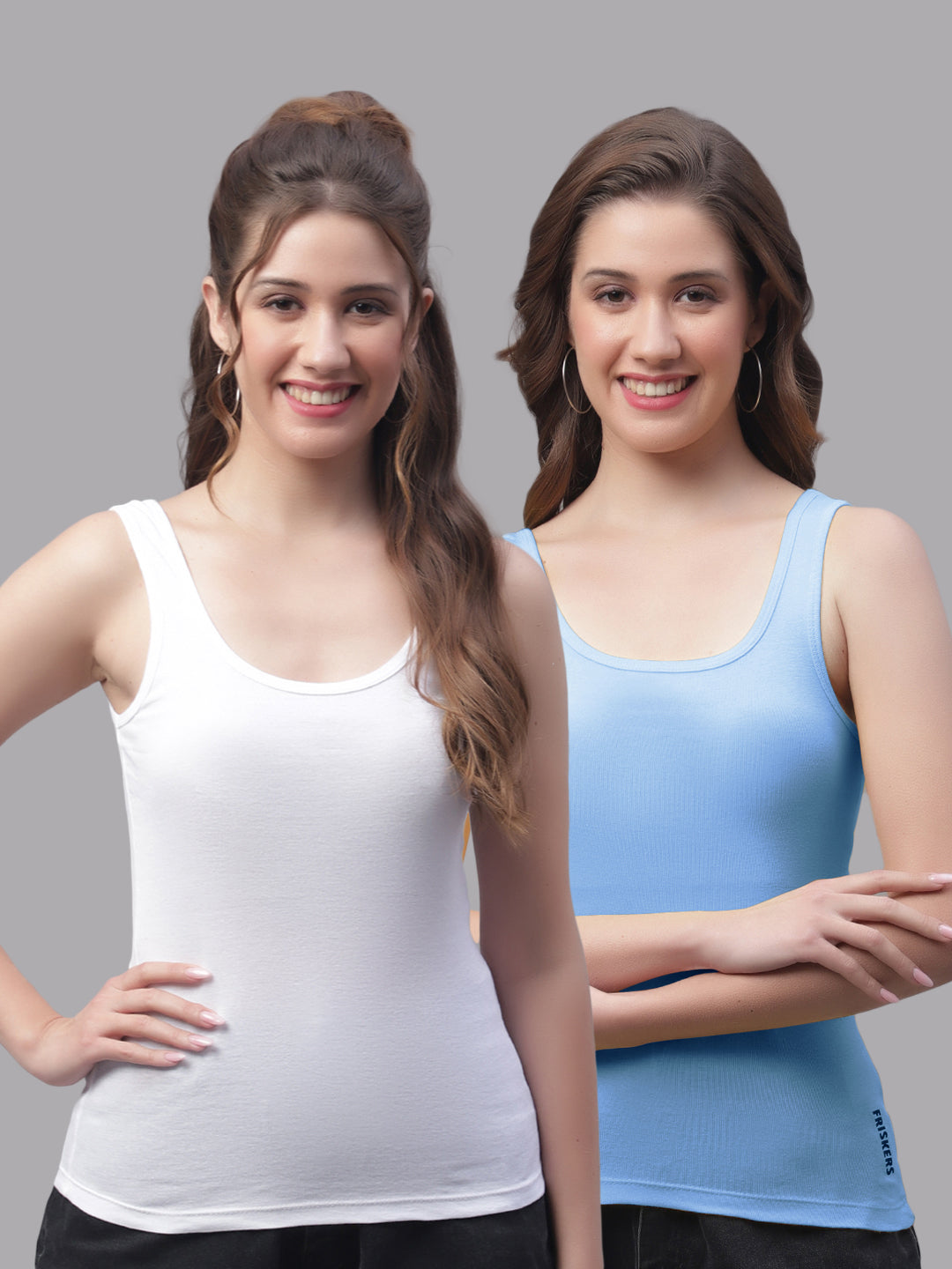 Women Pack Of 2 Regular Tank Top - Friskers