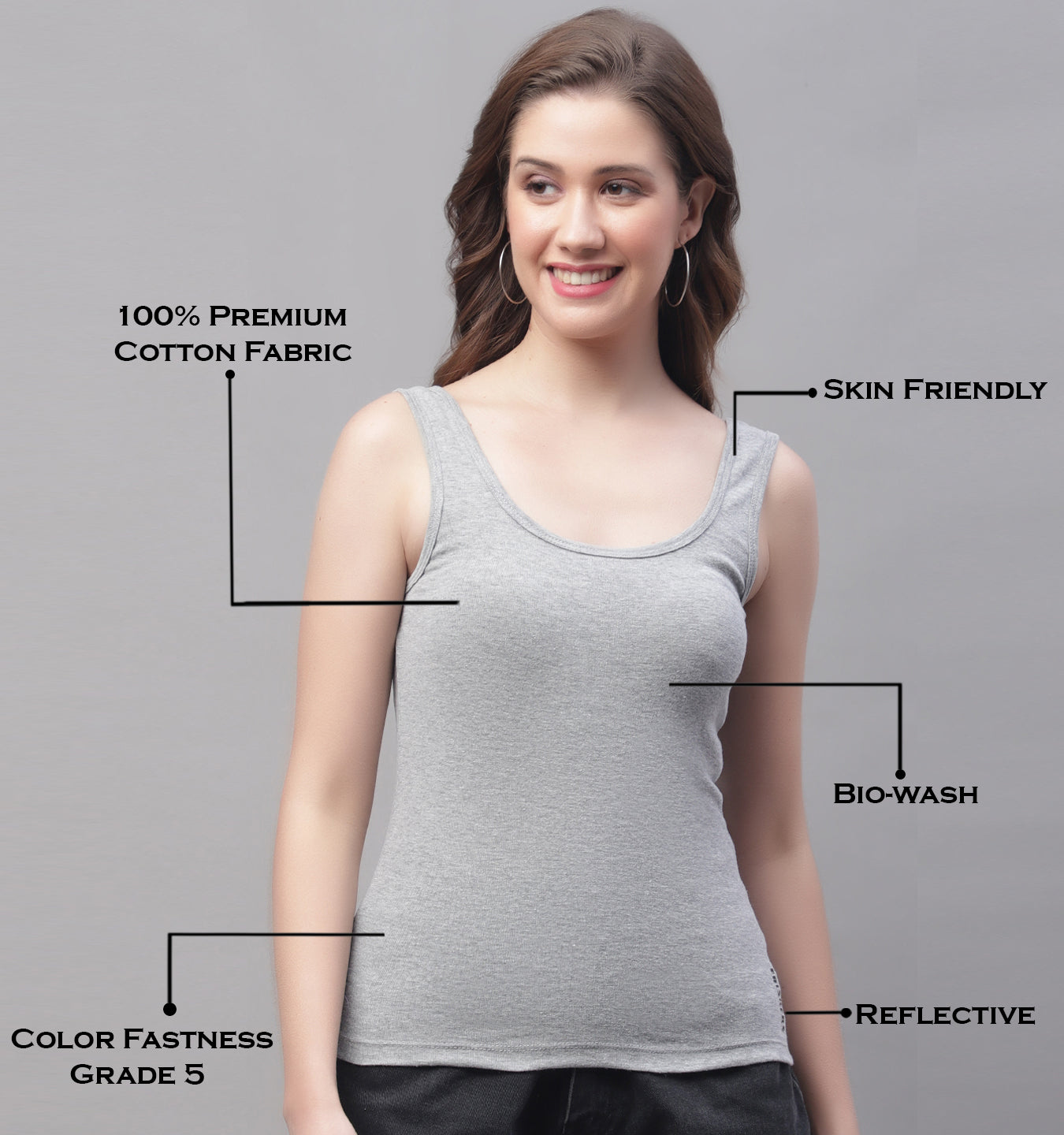 Cotton Tank Tops For Women. Casual Sleeveles Tank Top - Friskers