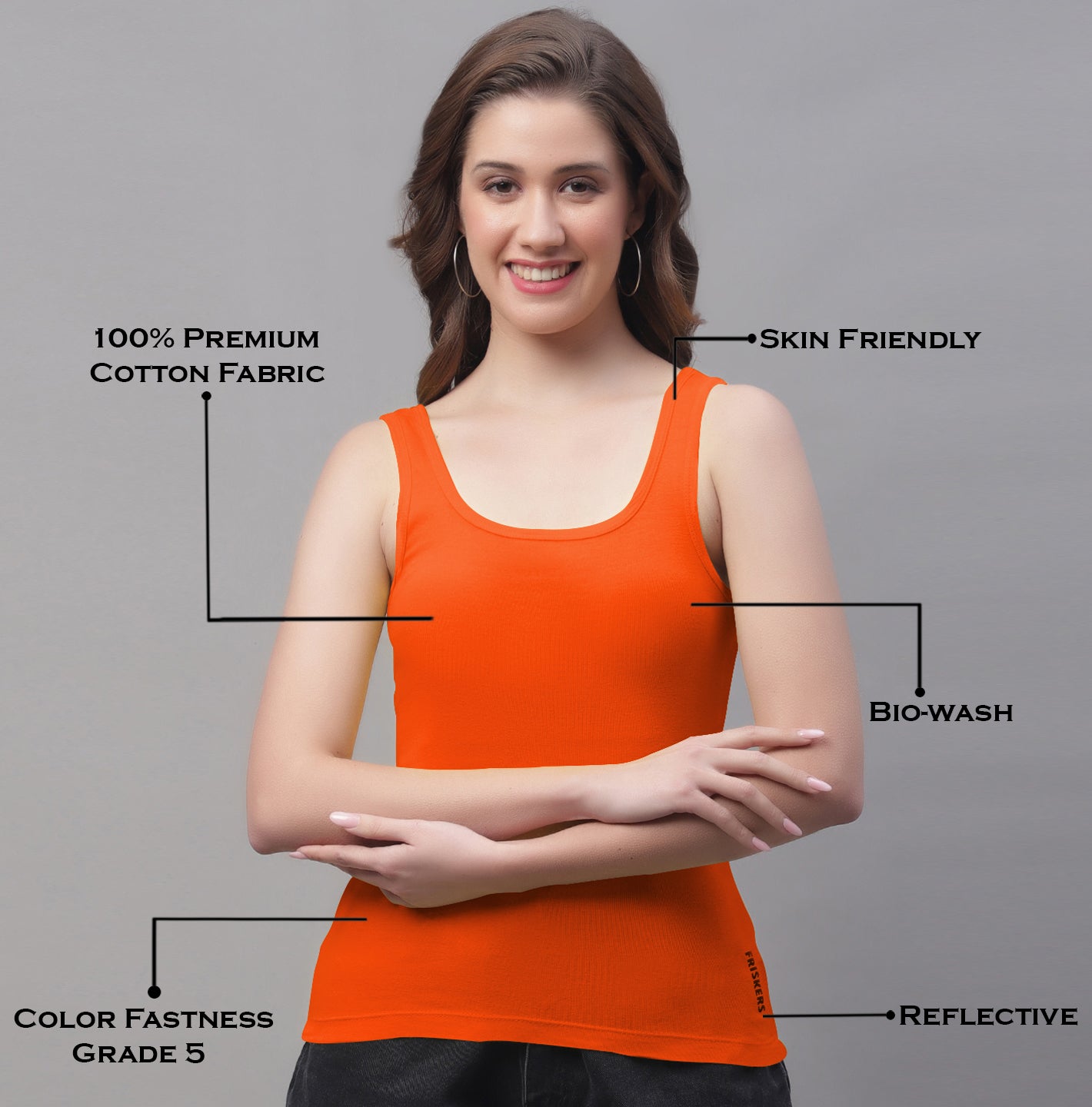 Cotton Tank Tops For Women. Casual Sleeveles Tank Top - Friskers