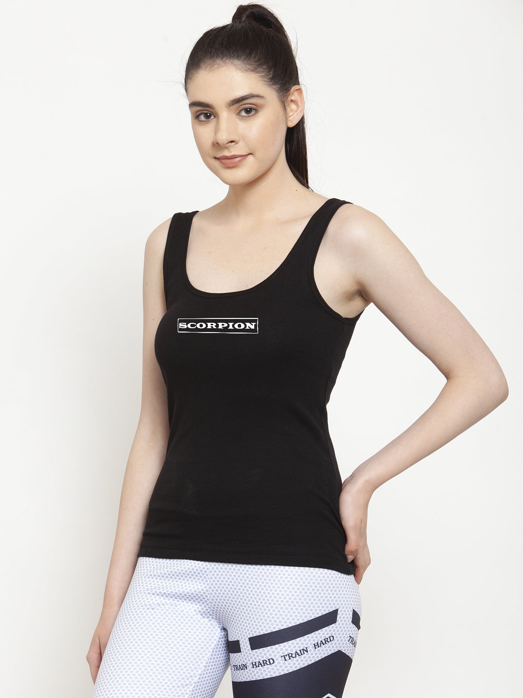 Women Scorpion Pure cotton Printed Top Vest - Friskers