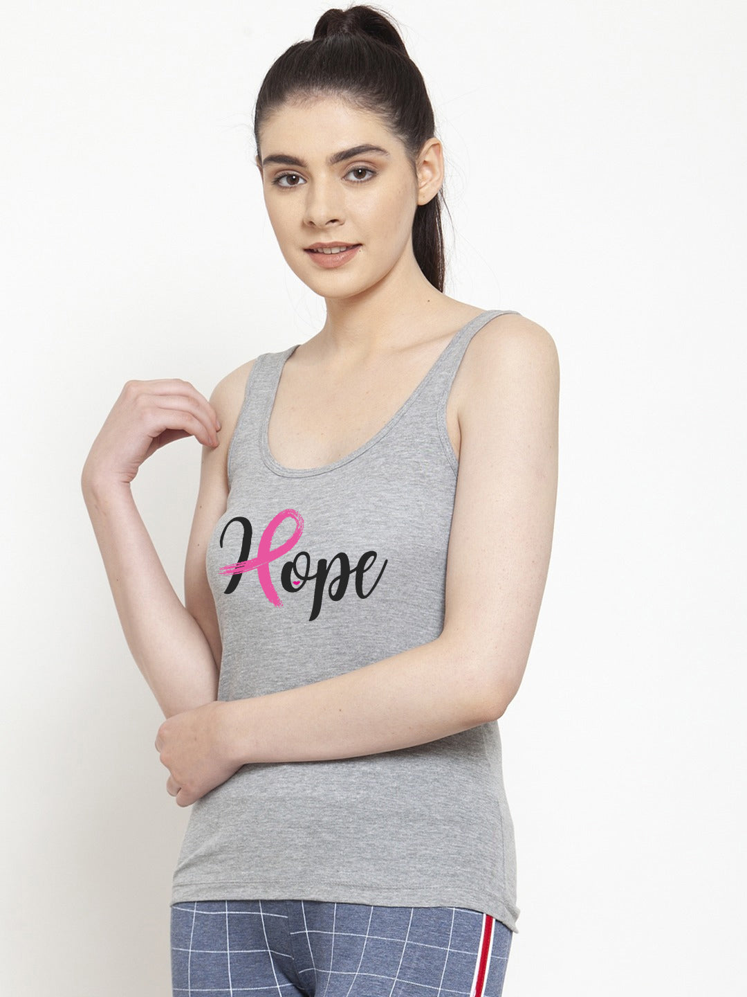 Women Hope Pure cotton Printed Top Vest - Friskers