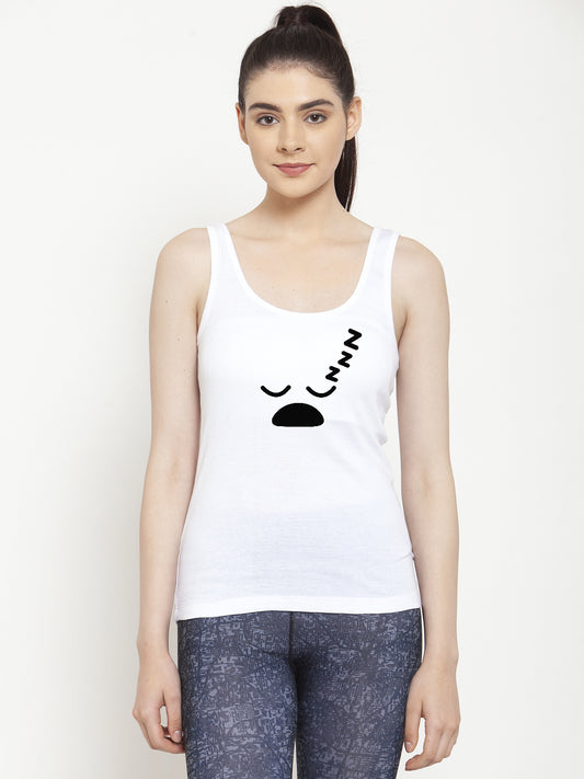 Women Sleey Mode Pure cotton Printed Top Vest - Friskers