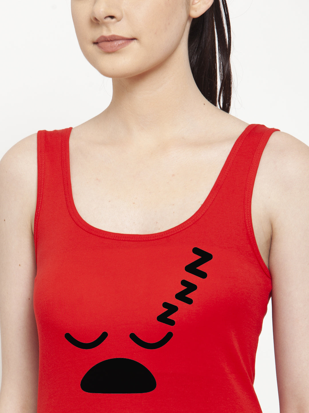 Women Sleey Mode Pure cotton Printed Top Vest - Friskers