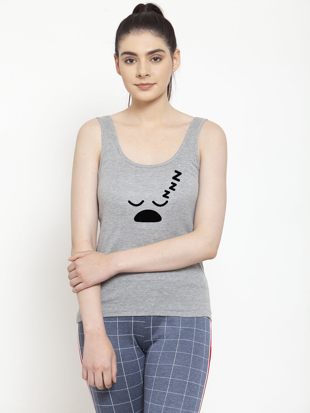 Women Sleey Mode Pure cotton Printed Top Vest - Friskers