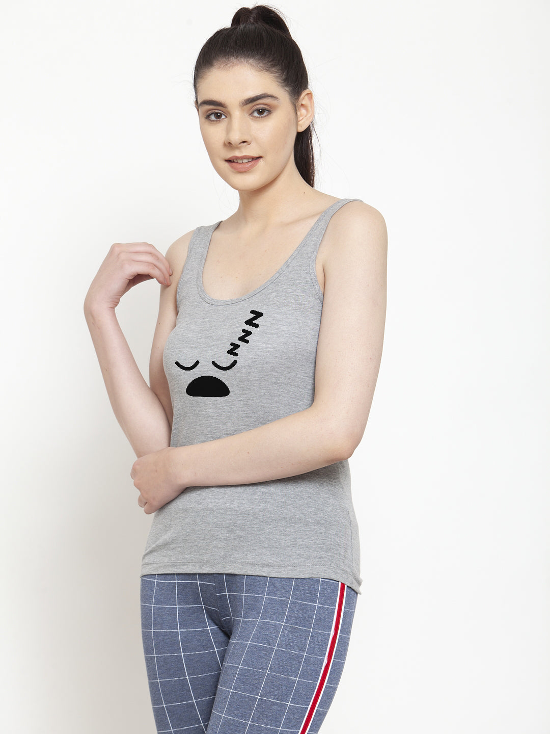 Women Sleey Mode Pure cotton Printed Top Vest - Friskers