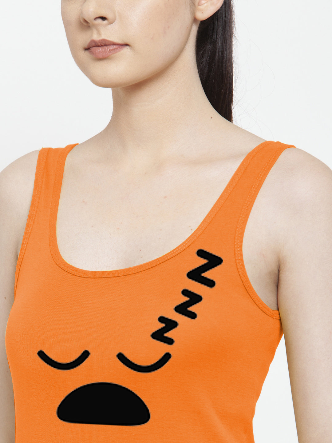 Women Sleey Mode Pure cotton Printed Top Vest - Friskers