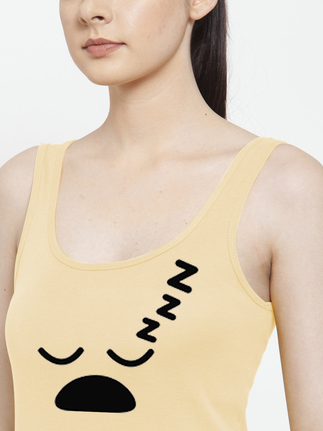 Women Sleey Mode Pure cotton Printed Top Vest - Friskers