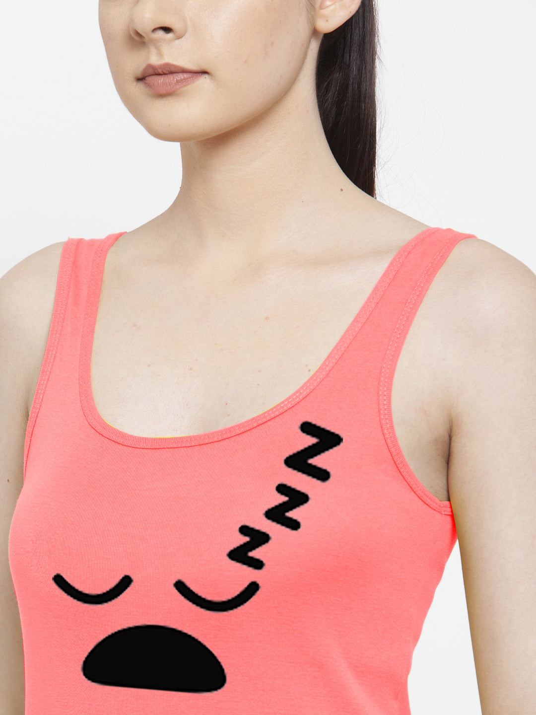 Women Sleey Mode Pure cotton Printed Top Vest - Friskers